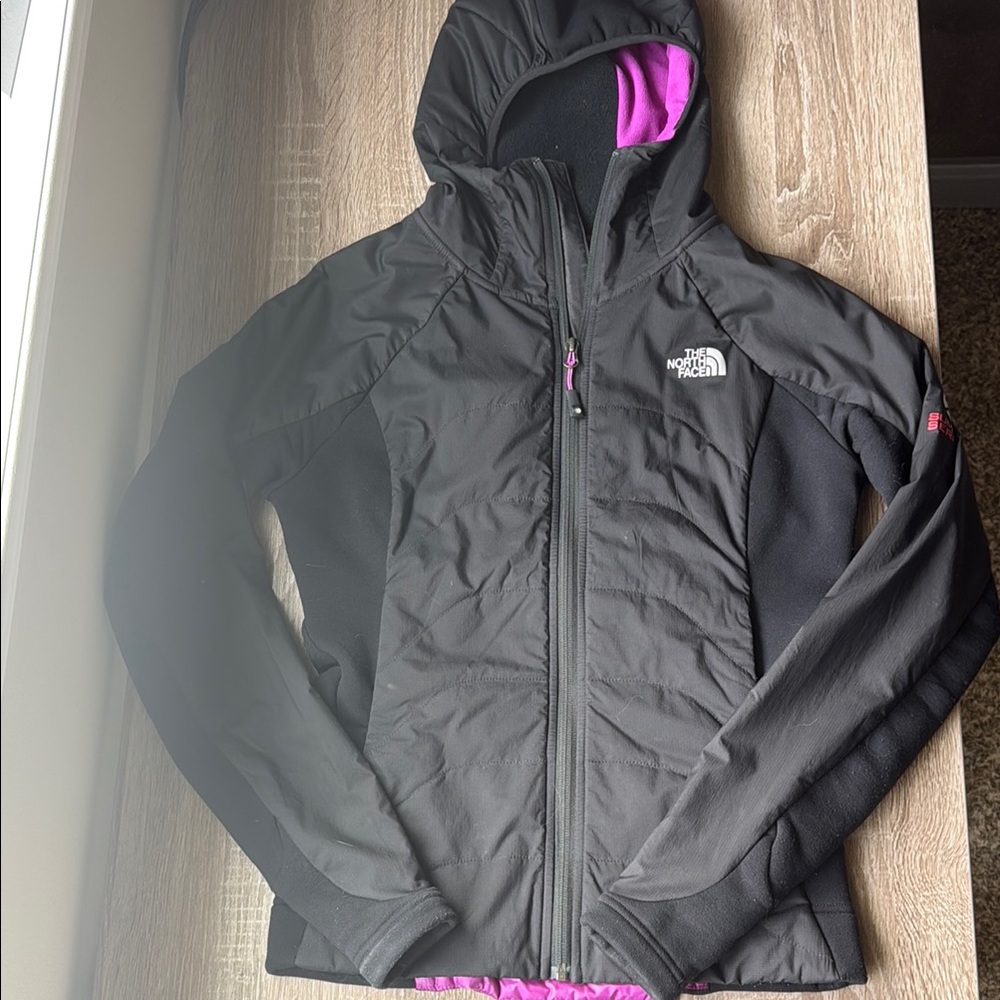 The North Face Women's Black and Purple Jacket